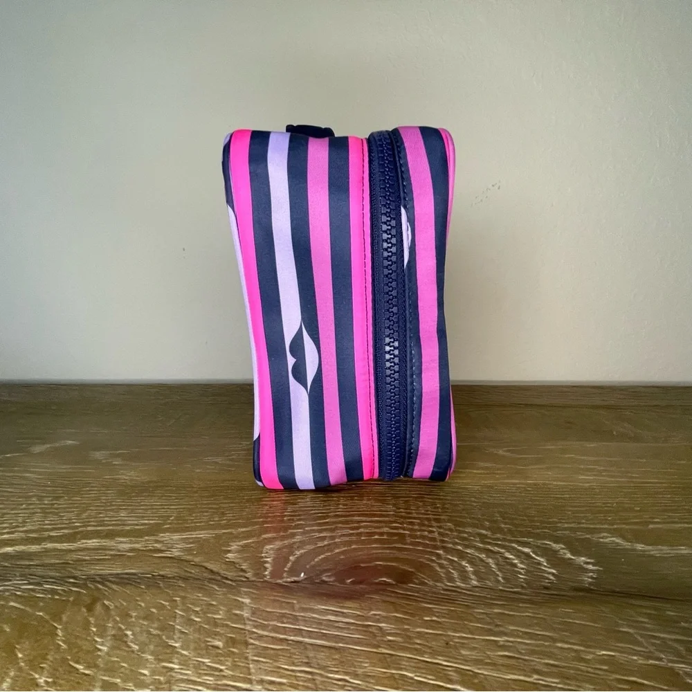 Kate Spade Jae Nylon Lip Print Travel Cosmetic Bag